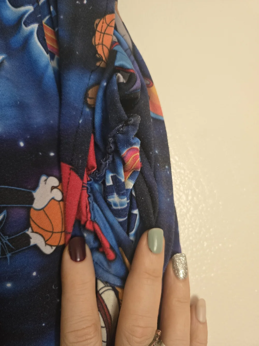 4/$15 Graphic Space Jam Jogger Pants Blue Vintage Women's Men's Sz L